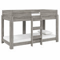 Letto a Castello Moderno per Bambini in Legno Grigio, 100x190 cm