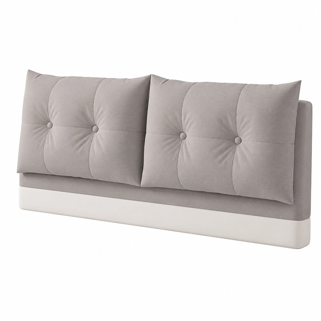 Cuscino da lettura ergonomico per testiera letto, design zampa di gatto, similpelle, imbottito, 120x60x15 cm, colore grigio acqua